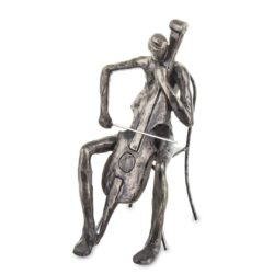Figurina muzician gri fumuriu 20x9x13.5 cm