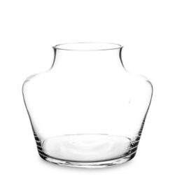 Vaza de sticla transparenta 22x28 cm