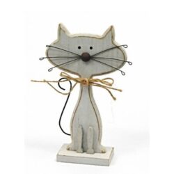 Figurina pisica de lemn 18 cm