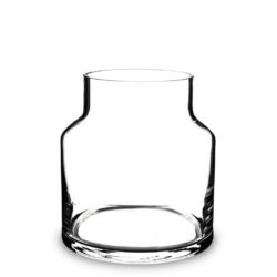 Vaza de sticla transparenta 19x16.5 cm