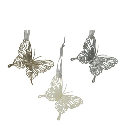 Decoratiune fluture cu agatatoare 10x8.2 cm