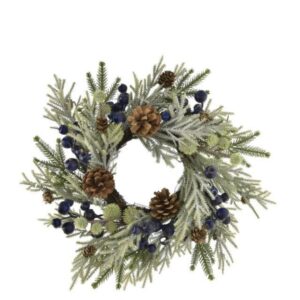 Coronita artificiala brad cu ornamente 40 cm