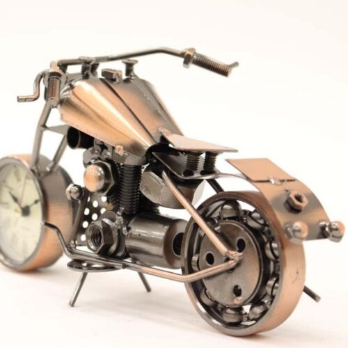Decoratiune motocicleta cu ceas 12x25x13 cm