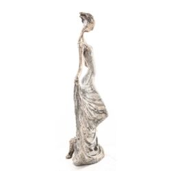 Figurina Lady gri antichizat 32x18x8 cm2