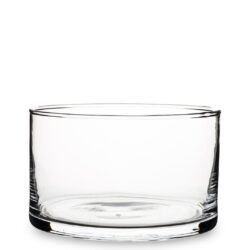Vaza sticla transparenta cilindru 10.5x16.5 cm