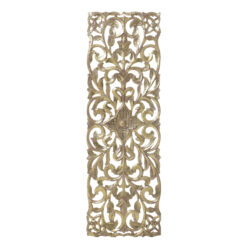 Decoratiune de perete auriu antichizat 90x2x30 cm