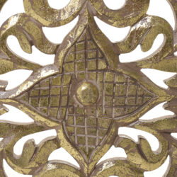 Decoratiune de perete auriu antichizat 90x2x30 cm2