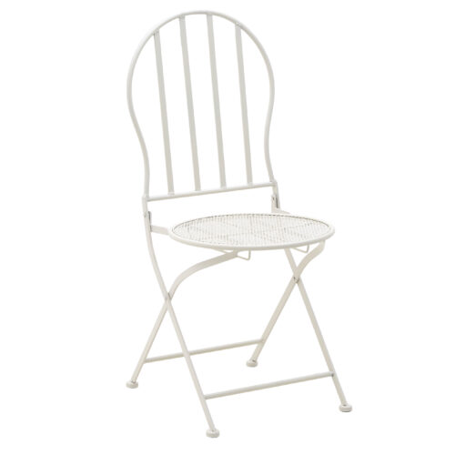 Set masa cu 2 scaune metalice albe D60x70 cm3 scaled