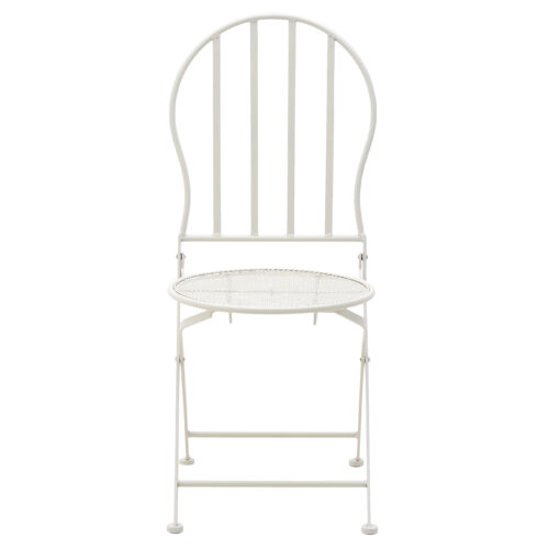 Set masa cu 2 scaune metalice albe D60x70 cm4 scaled