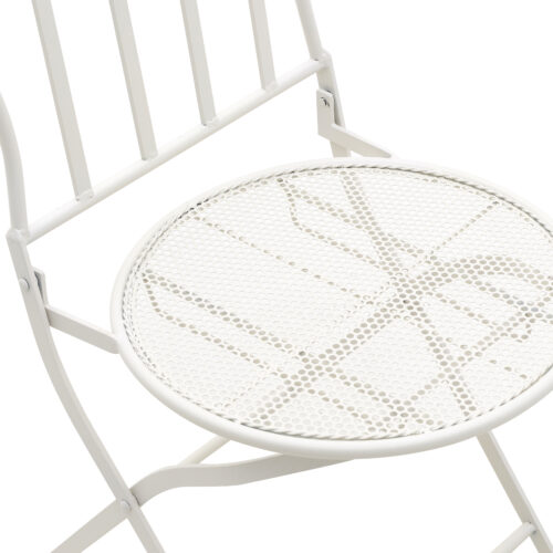 Set masa cu 2 scaune metalice albe D60x70 cm6 scaled