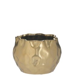 Vaza ceramica aurie D18x13 cm