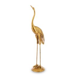 Decoratiune Egreta auriu 43x13x9 cm