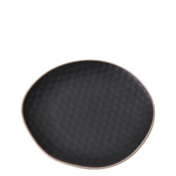 Farfurie ceramica negru 22 cm