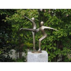 Statuie bronz 2 Gimnasti dansand 57x37x55 cm2 1