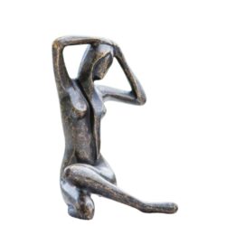 Statuie bronz Doamna asezata 24x18x17 cm