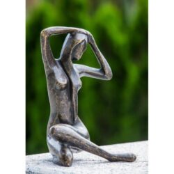 Statuie bronz Doamna asezata 24x18x17 cm3