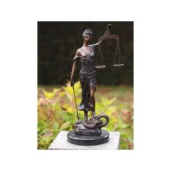 Statuie bronz Doamna justitiei 45x16x16 cm