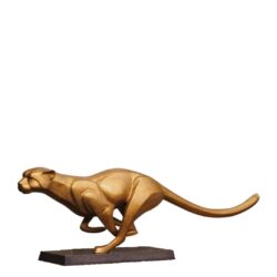 Statuie bronz Jaguar care alerga 32x96x20 cm