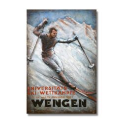 Tablou metalic 3D Wengen 5x80x120 cm