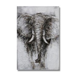 Tablou pictat manual Elefant 5x120x80 cm