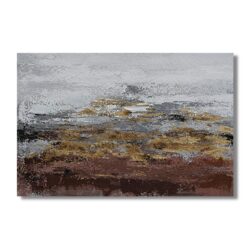 Tablou pictat manual Maro auriu modern 5x120x80 cm