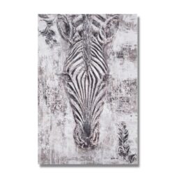Tablou pictat manual Zebra 5x120x180 cm