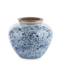 Vaza ceramica albastru maro 15x15 cm