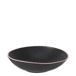 Farfurie ceramica adanca negru 650 ml