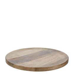 Platou rotund servire din lemn 38 cm