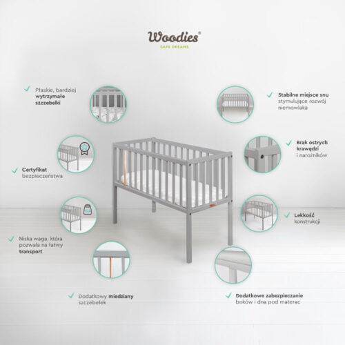 bedside crib craft szary woodies infografika specyfikacyjna min 378 5699