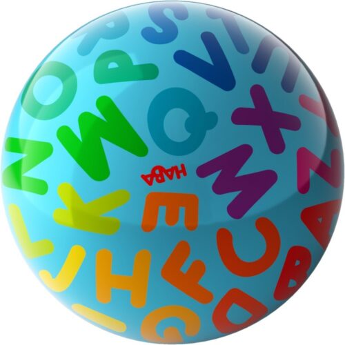 minge colorata cu literele alfabetului haba