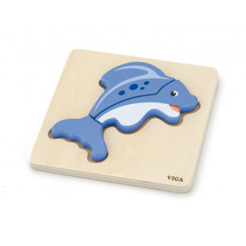 puzzle din lemn delfin viga 1