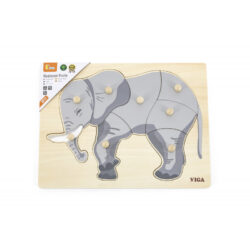 puzzle montessori elefant viga 2