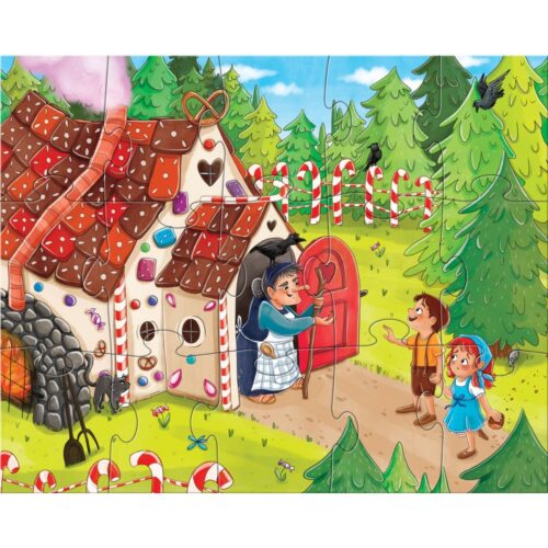 set 4 puzzle uri cu figurine in lumea basmelor haba 3