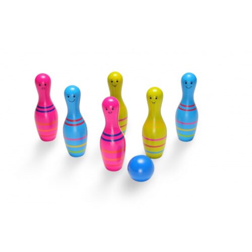 set de bowling din lemn skittles jr bs toys 4