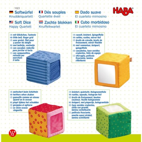 set de cuburi senzoriale happy quartett haba 6