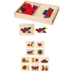 set mozaic tangram din lemn cu modele viga 3