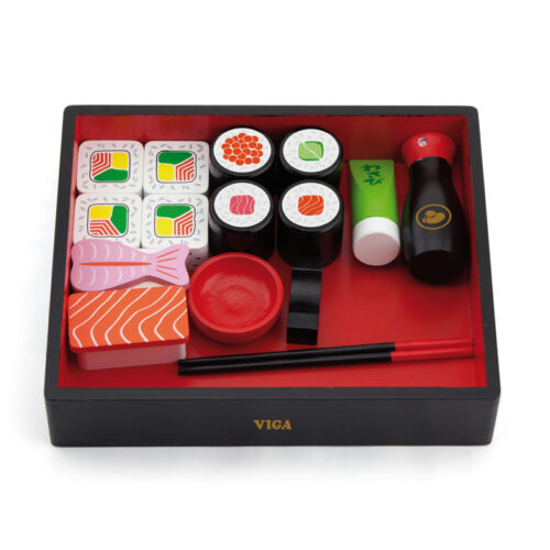 set sushi din lemn viga 1