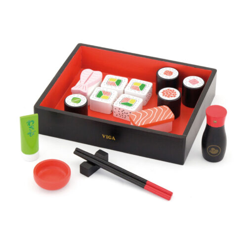 set sushi din lemn viga