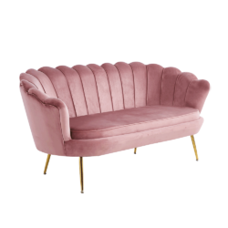 Canapea de lux 2.5 locuri roz auriu Art-deco NOBLIN NEW