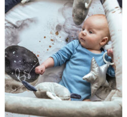 salteluta cu arcada interactiva pentru copii si bebelusi activitati cu jucarii senzoriale animals garden copie 341230