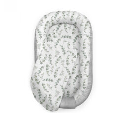 suport de dormit babynest premium bumbac si catifea peony dreamland soft grey by babysteps 70x35 cm copie 658163