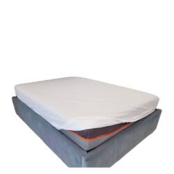 Cearceaf de pat Bumbac alb cu elastic 180x260 cm pat de 120x200