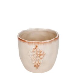 Ghiveci ceramica Delois crem antichizat 6x7 cm