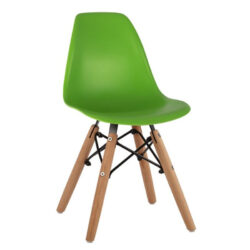 Scaun pentru copii plastic lemn verde 30.5x33x59 cm