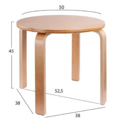 Set masa cu 4 scaune copii lemn 38x38x45 cm2