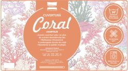 eticheta carton cuvertura coral somnart