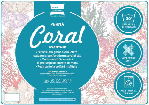 eticheta carton perna coral somnart