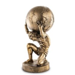 Figurina Atlas nuanta bronz 29x14x13 cm