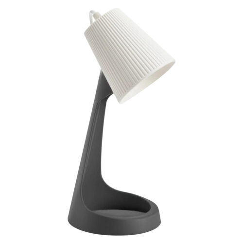 Lampa de birou gri alb 35 cm